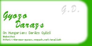 gyozo darazs business card